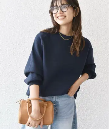 [택 포함 새상품] SHIPS any 밀라노 리브 스탠드 넥 풀오버