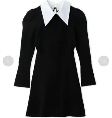 snidel 화이트칼라 미니 니트 원피스 신키 유코 스나이델