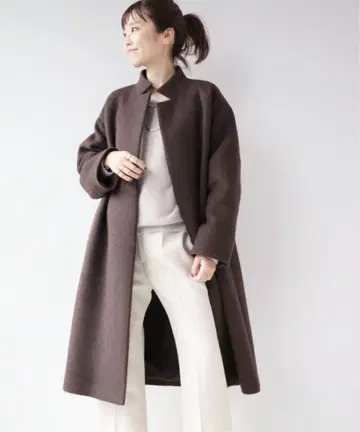 Plage MANTECO 스탠드 카라 코트