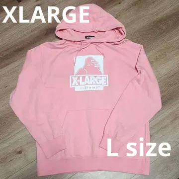 X-LARGE 후드티 핑크 L 사이즈