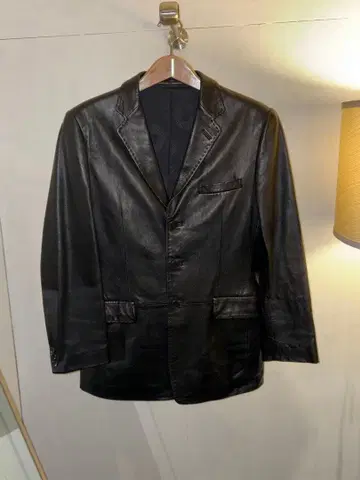 GAULTIER HOMME objet leather jacket 48