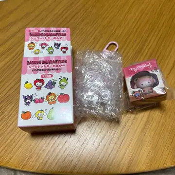 산리오 후르츠 디자인 시크릿 키링 & 미니 피규어 마이멜로디