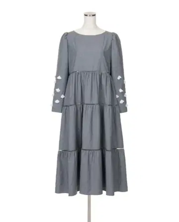 chesty 플라워 슬리브 원피스