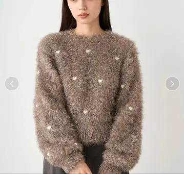 새상품 SNIDEL 하트 니트 풀오버