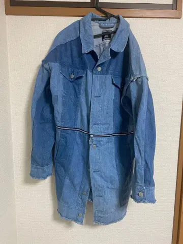 PAMEO POSE 3Way 데님 믹스 코트 파메오 포즈