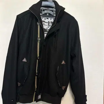 KINGSIZE 킹사이즈 블랙 멜톤 자켓 자켓 레게