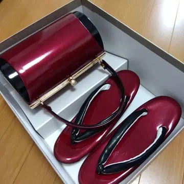 빨간색 조리 세트 일본 의류