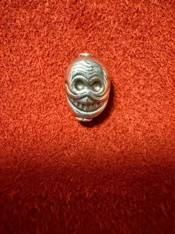 해골 티베탄 스컬 치티 파티 실버 비즈