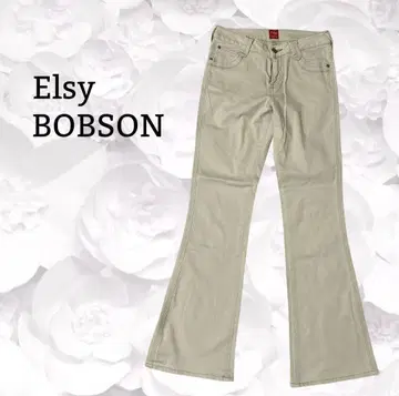 밥슨 [ Elsy ] 플레어 팬츠 치노 팬츠/하의 [ F ] 크림 무지