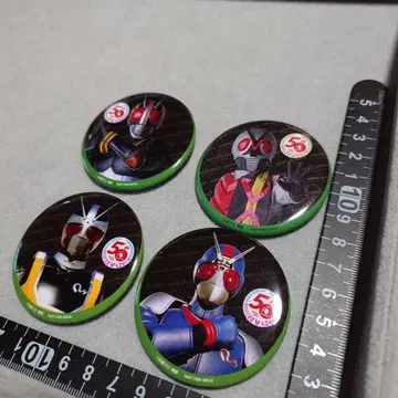 가면라이더 더 다이너 50주년 캔뱃지 4종 세트