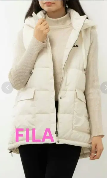 FILA 베스트 베이지 계열 L 미사용품