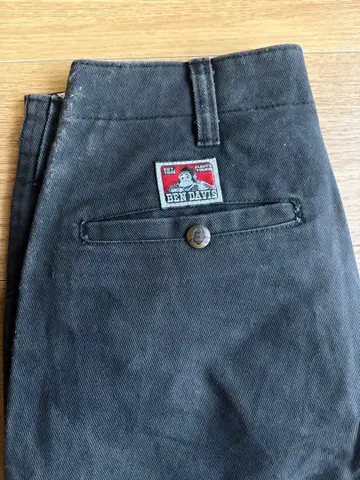 미사용품 BEN DAVIS 프리스코 팬츠 80s 블랙 usa제