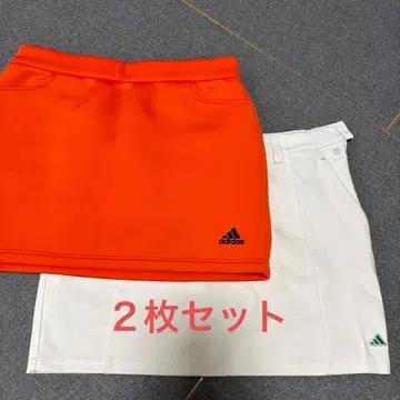 adidas 여성용 골프 스커트 오렌지