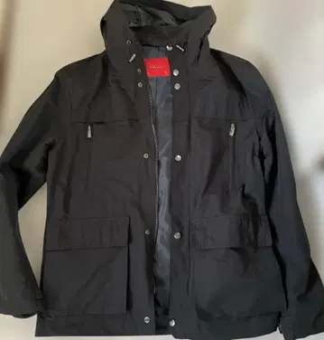 ZARA MAN 후드 부착 자켓 네이비 블랙