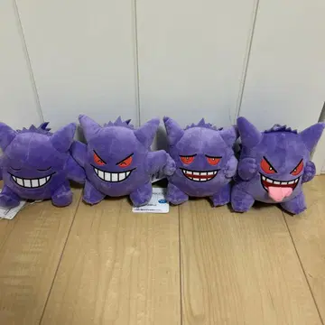 포켓몬스터 다양한 얼굴 봉제 인형 ~겐가~ 총 4종 세트