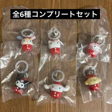 산리오 딸기 메지루시 액세서리 전 6종 컴플리트 세트