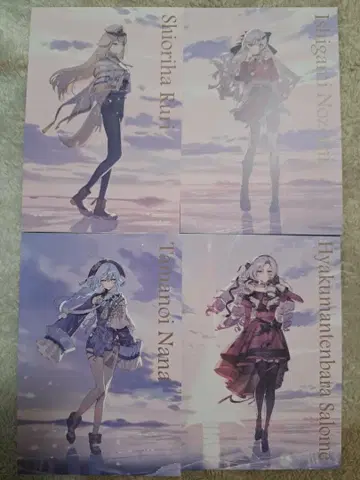 니지산지 COUNTDOWN 마네키네코 콜라보 엽서 여자 세트