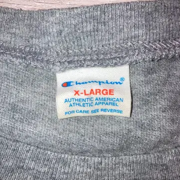 [ 80s Champion ] 트리코 태그 멜란지 그레이 롱 T