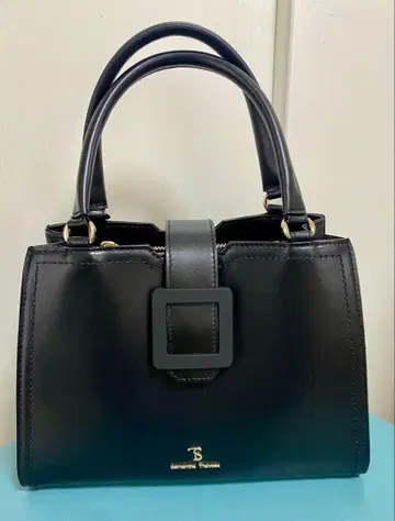 사만사 타바사 벨트 디자인 가죽 핸드백