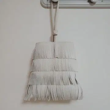 UNITED ARROWS 화이트 프린지 백