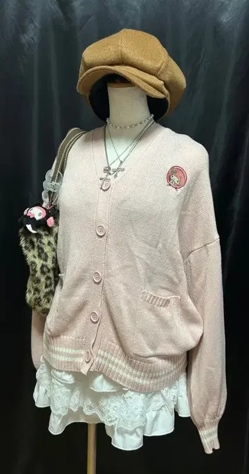 마이멜로디 핑크 가디건