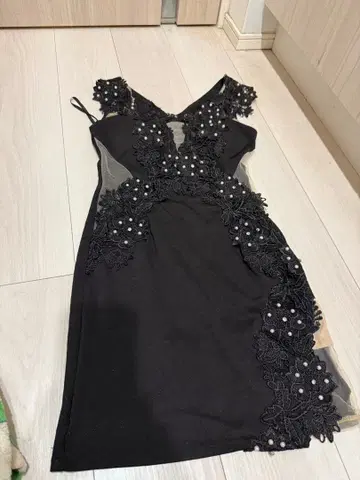 베이비 클럽 블랙 레이스 타이트 드레스 F 사이즈