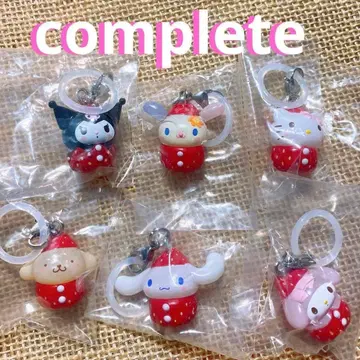 새상품 산리오 딸기 메지루시 액세서리 컴플리트