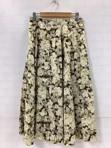 12.25 A514 롱 스커트 플리츠 꽃무늬