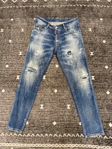 DSQUARED2 데미지 가공 블루 데님