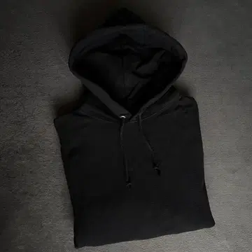 챔피언 후드티 리버스 위브 블랙 L