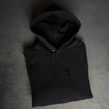 챔피언 후드티 리버스 위브 블랙 L