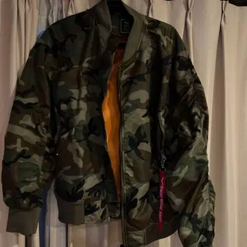 카모플라쥬 MA-1 플라이트 자켓 used