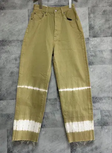 새상품 마우지 HW TIE DYE CUT OFF 테이퍼드 팬츠 데님