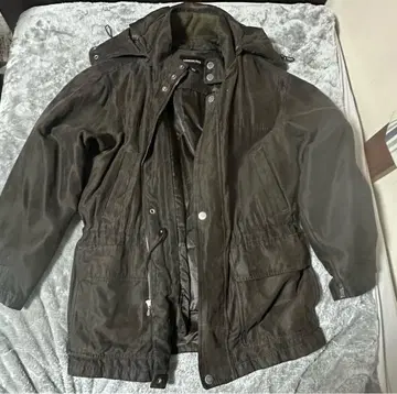 LONDON FOG 후드 부착 자켓 다크 브라운