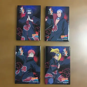 NARUTO 니지겐노모리 캔 배지 4개 세트