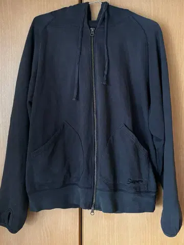 블랙 풀 집업 후드티