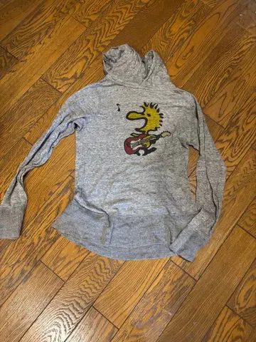 PEANUTS VINTAGE 스누피 후드티 그레이