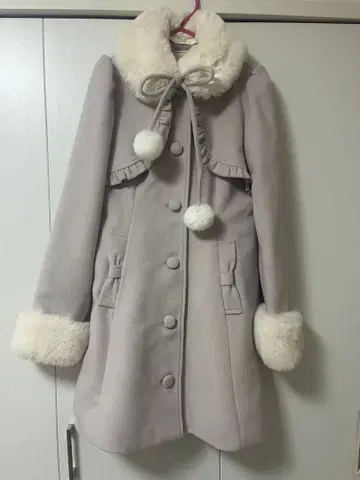 Ank Rouge 롱 코트 핑크