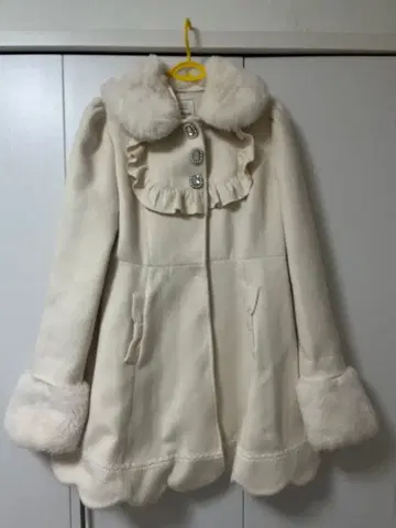 Ank Rouge 롱 코트 화이트