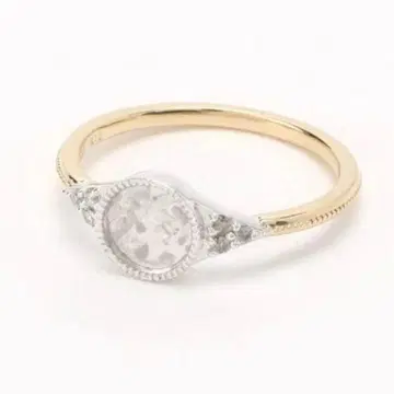 [ 완판템 새상품급 ] 아가트 실버 K10 콤비 반지