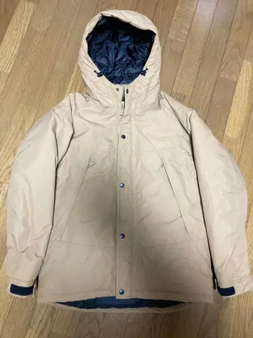 워크맨 이지스 다운 H290A 베이지 후드 부착 다운 자켓 LL