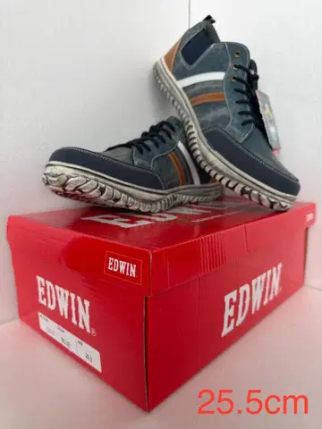 에드윈 스니커즈 남성용 방수 EDM-635 블루 25.5cm