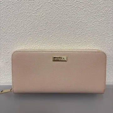 FURLA 장지갑 핑크 베이지