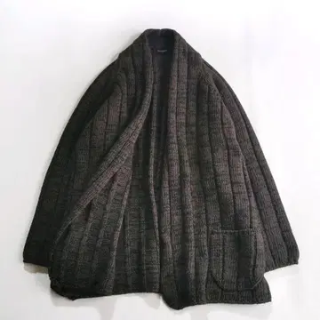 [ 새상품급 ] 치비디니 니트 가디건 겉옷 실크 울 브라운 L