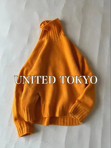 유나이티드 도쿄 UNITED TOKYO 울 캐시미어 터틀 니트