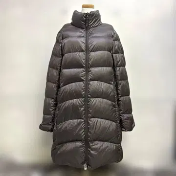 새상품급 [유니클로] 여성용 롱 다운 코트 브라운 L 사이즈