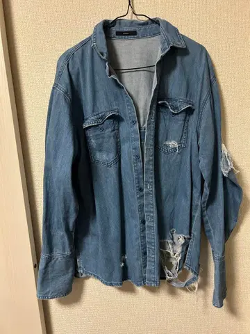 EMODA 데미지 가공 G 재킷 F 사이즈