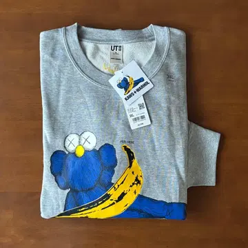 UNIQLO 카우스 + 워홀 스웨트 셔츠 3XL 사이즈 그레이