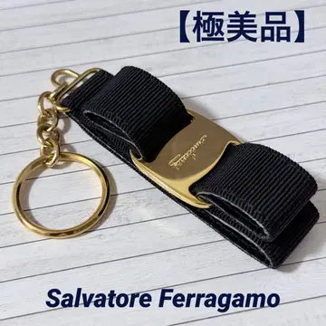 [컨디션 최상] Salvatore Ferragamo 바라 리본 키링