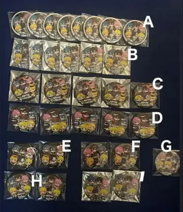 앰프턱 컬러즈 SD 캔뱃지 전원 집합 9종류 33개